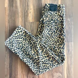 Levi’s Ribcage Straight Jeans - corduroy cheetah print | Size 29